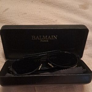 Balmain Black Aviator Sunglasses